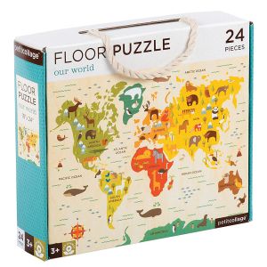 Petit Collage Our World Floor Puzzle Multi-Coloured 46x61x0.6cm
