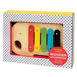 Petit Collage Musical Jumbo Wooden Xylophone Multi-Coloured 22.5x15.5x3cm