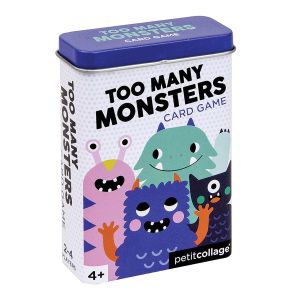 Petit Collage Too Many Monsters Card Game Purple 10x7.4x3cm