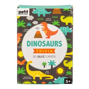 PETIT COLLAGE Trivia Cards Dinosaurs Multi-Coloured 9x5x13cm