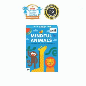 Petit Collage Mindful Animals - Calming Activity Cards Multi-Coloured 9x5.3x12.5cm