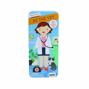 Petit Collage Shine Bright Magnetic Dress Up - At The Vet Multi-Coloured 20.3x8.9x3.2cm
