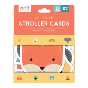 Petit Collage Petit Friends Stroller Cards Multi-Coloured 12x2x16cm