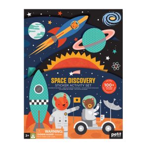 Petit Collage Sticker Activity Set-Space Discovery Multi-Coloured 24x1x32cm