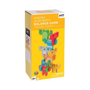 Petit Collage Animal Acrobats Balance Game Multi-Coloured 12x8x20cm