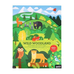 Petit Collage Sticker Activity Set: Wild Woodland Multi-Coloured 24x1x32cm