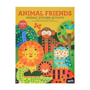 Petit Collage Mosaic Sticker Activity: Animal Friends Multi-Coloured 24x1x32cm