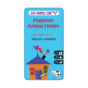 The Purple Cow Magnetic Animal Homes Blue 10.2x1x18.5cm