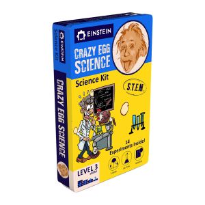 The Purple Cow Einstein Science Lab-Crazy Egg Science Yellow 16.3x4.3x24.3cm