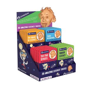 The Purple Cow Einstein Activity Cards Pre-pack  4 Assorted 10.3x1.3x14.3cm