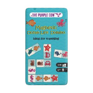 The Purple Cow Magnetic Ocean Life Domino Blue 10.2x1x18.5cm