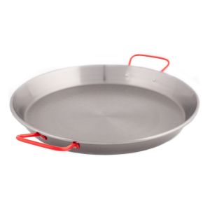 Garcima Universal Paella Pan Silver/Red 56x46x6cm/D46cm/Feeds 8-10