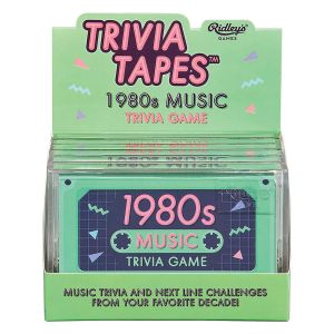 Ridleys 1980s Music Trivia Game Tape (6Disp) Green 11x7x2cm