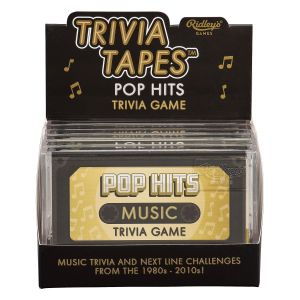 Ridleys Pop Hits Music Trivia Game Tape (6Disp) Yellow 11x7x2cm