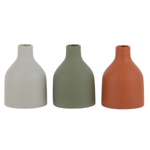 Amalfi Matteo Vase 3 Asst Colours Pistachio/Antique White/Terracotta 8.5x8.5x12cm