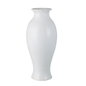 Rogue Ceramic Provincial Footed Vessel White 21x21x48cm