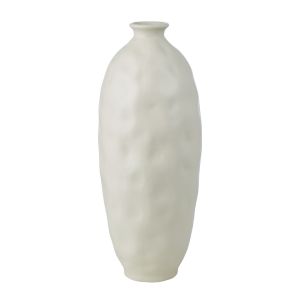 Rogue Organic Ceramic Textured Vessel Off White 21x21x48cm