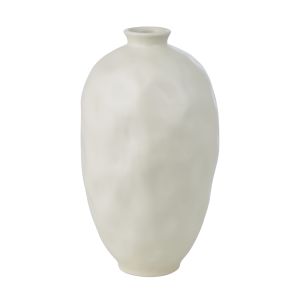 Rogue Organic Ceramic Textured Vessel Off White 21x21x34cm