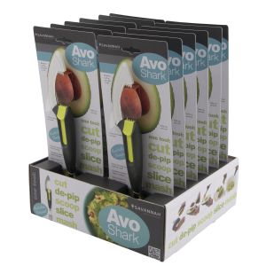 Savannah Avo Shark Stainless Steel/Green 28x8x2cm