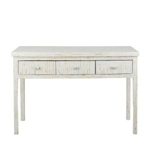 Society Home Mother of Pearl Inlay Console Table Cream/Natural 115x40x80cm