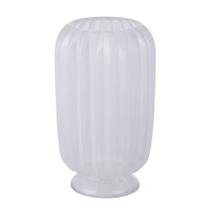 Society Home White 25cm Glass Vase White 15x15x25cm