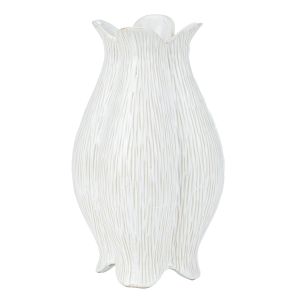 Society Home Aurora Flower Shape Vase Large White 15x13x25.5cm