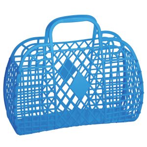 Sun Jellies Retro Basket Large Royal Blue 35x30x15cm
