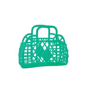 Sun Jellies Retro Basket Mini Green 15x5.5x12.5cm