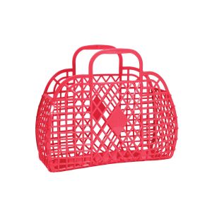 Sun Jellies Retro Basket Small Coral 	25x11x22cm