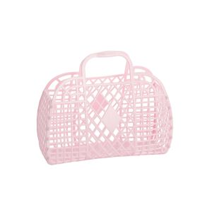 Sun Jellies Retro Basket Small Pink 25x22x11cm