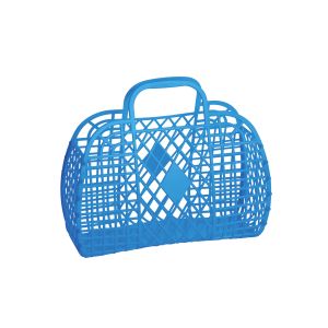 Sun Jellies Retro Basket Small Royal Blue 25x22x11cm