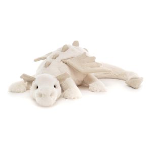 Jellycat Snow Dragon Medium White 14x50x12cm (New Item Code)
