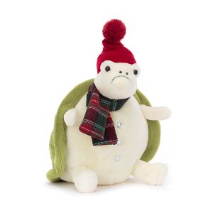 Jellycat Snowman Timmy Turtle Cream & Green 21x23x22cm