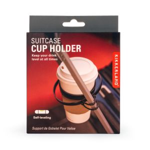 Kikkerland Suitcase Cup Holder Black 11x1x12cm