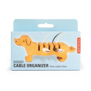 Kikkerland Doggy Cable Organiser Natural 12.5x2.5x6.5cm