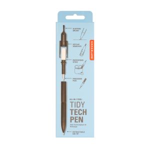 Kikkerland Tidy Tech Pen Black 1.7x1.2x16cm