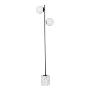 Amalfi Flo Floor Lamp White/Black 33x15x146cm