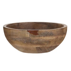 Grand Designs Riverstone Large Serving Bowl Natural/Amber 28x28x10cm