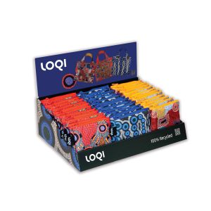 LOQI Water Dreaming Counter Display Pack 36pcs/3 Assorted 36.5x25.5x25cm