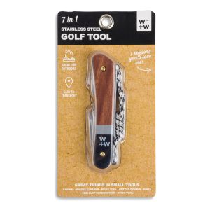 W+W 7-in-1 Golf Multi-Tool Multi-Coloured 10.5x2.7x1.5cm