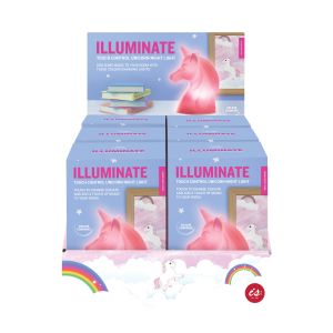 Is Gift Illuminate Colour Changing Touch Light - Unicorn (6Disp White 15.4x10.7x7cm