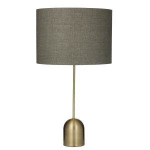 Amalfi Saxon Table Lamp Antique Brass & Grey 40x40x67cm