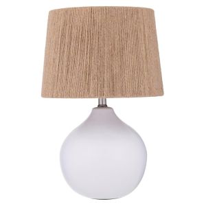 Amalfi Marine Table Lamp White & Natural 33x33x53cm