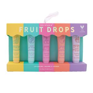 Yes Studio Fruit Drops Lip Balms (Set of 5) Multi-Coloured 2x2x12cm