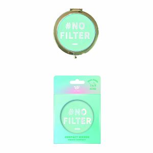 Yes Studio Compact Mirror - No Filter Turquoise 7.8x7.4x1.4cm