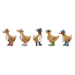 DCUK Floral Hat Ducky 10pcs/5 Assorted 13x8x11cm