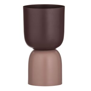Amalfi Sedona Vessel/Pot Maroon/Pale Pink 12.5x12.5x23cm