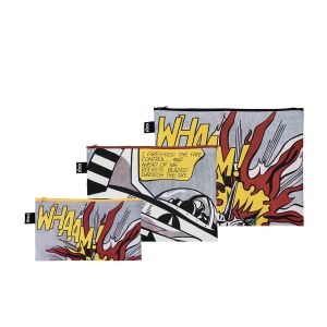 LOQI Roy Lichtenstein Zip Pockets 3pcs Set Multi-Coloured