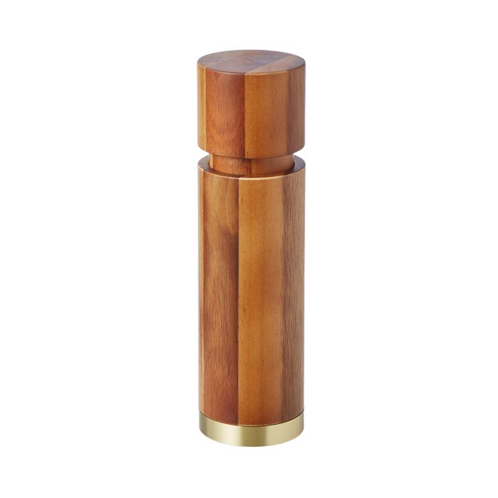 Acacia & Brass Pepper Mill Salt & Pepper Davis & Waddell