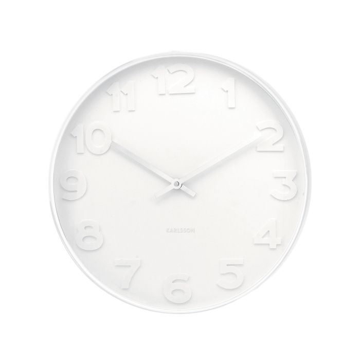 Mr White Wall Clock Clocks Karlsson